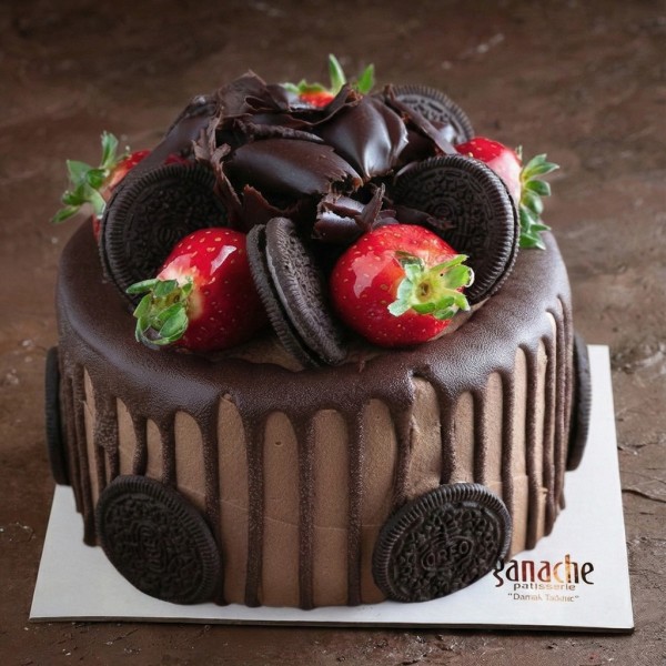 Çilekli Oreolu Pasta